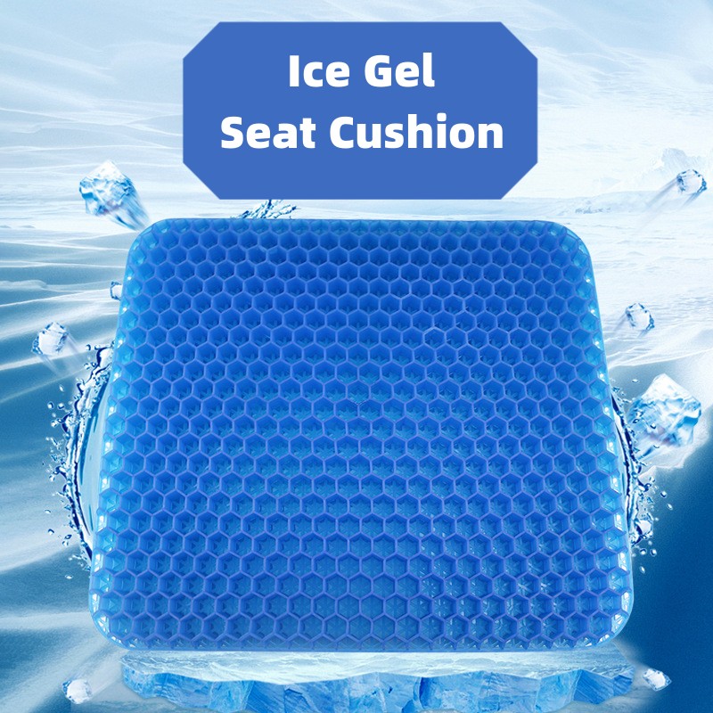 Gel Seat Cushion Honeycomb Cooling Pad Tailbone Pressure Relief Chair