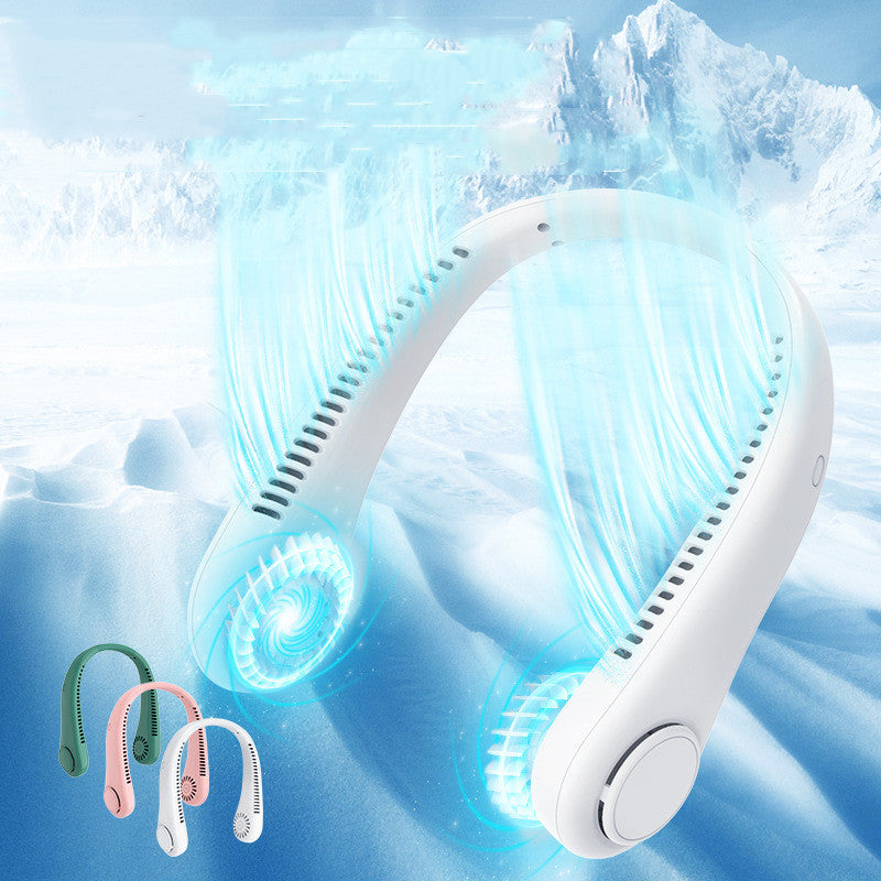 Rechargeable Neck Fan Hands Free USB Portable Bladeless Cooling Fan