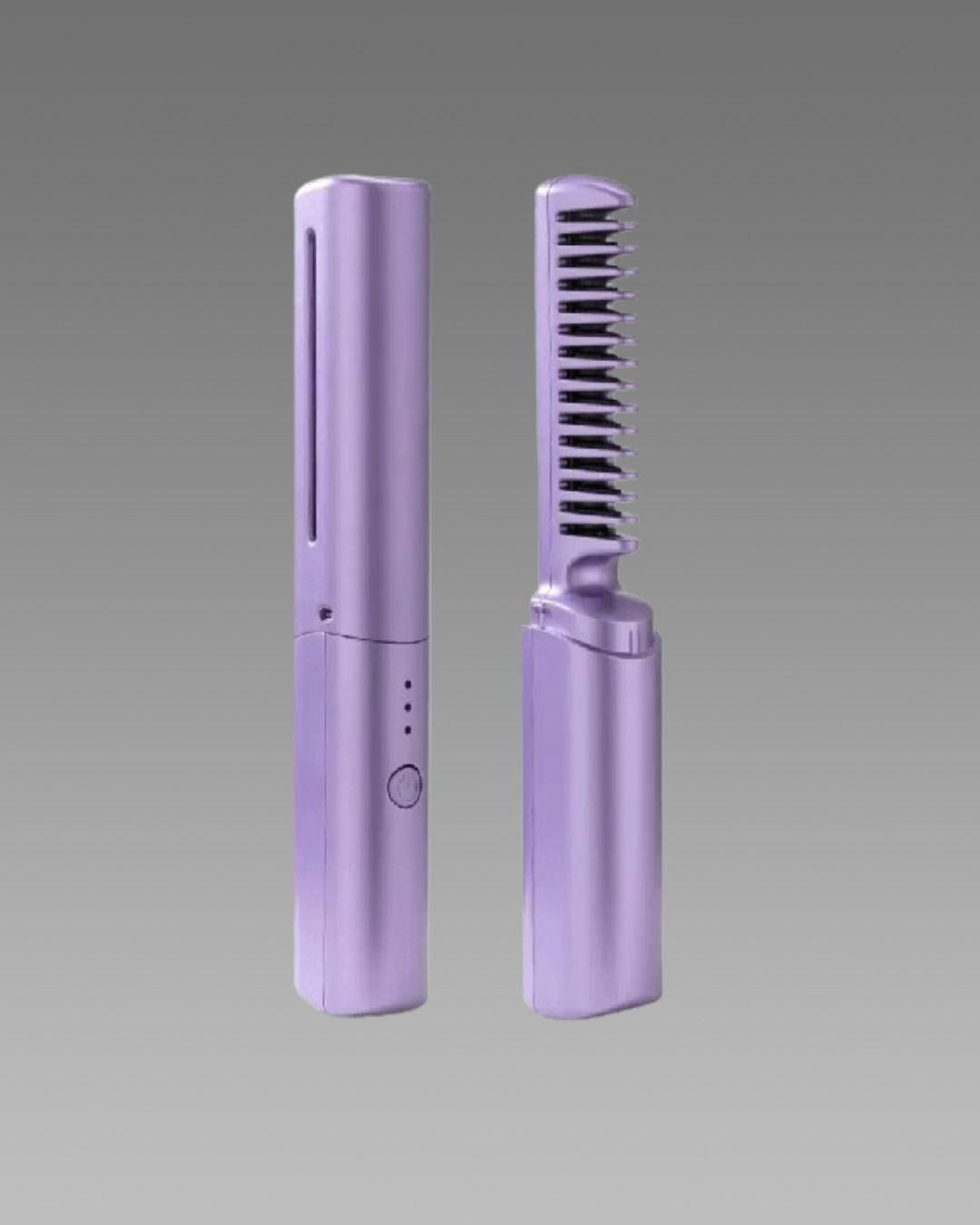 ✨ Meneflix Cordless Mini Hair Straightener Comb – Rechargeable Portable Styling Tool for Women