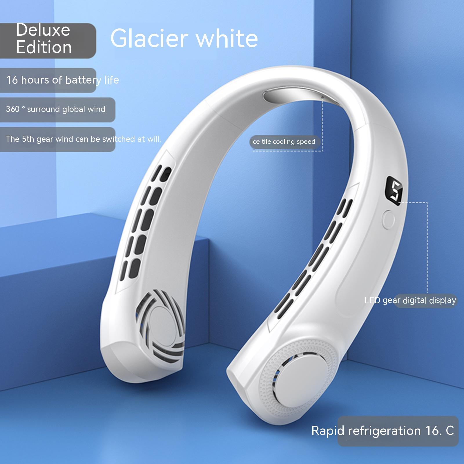 Portable Neck Fan USB Rechargeable Hands Free Hanging Cooling Fan Summer