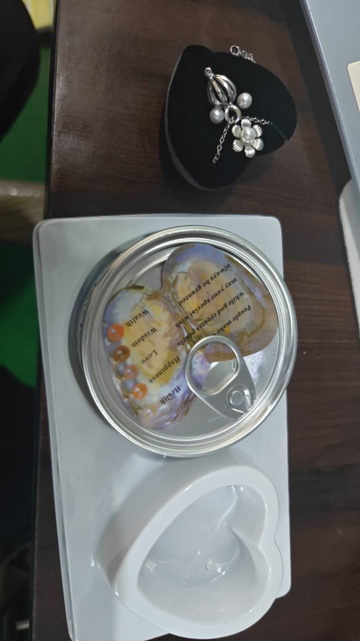 ✨ Real Pearl Oyster Necklace Set – Freshwater Surprise Pearl Pendant for Women (Ocean Love Edition)