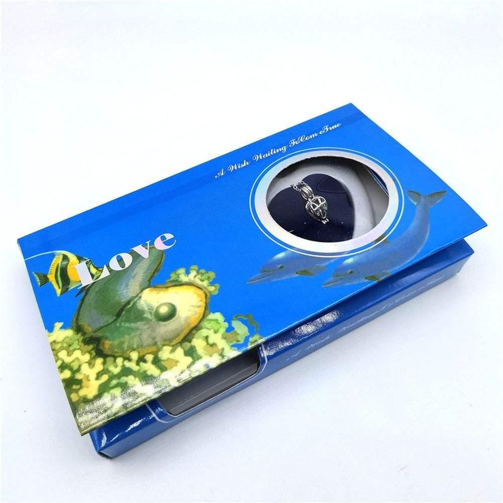 ✨ Real Pearl Oyster Necklace Set – Freshwater Surprise Pearl Pendant for Women (Ocean Love Edition)