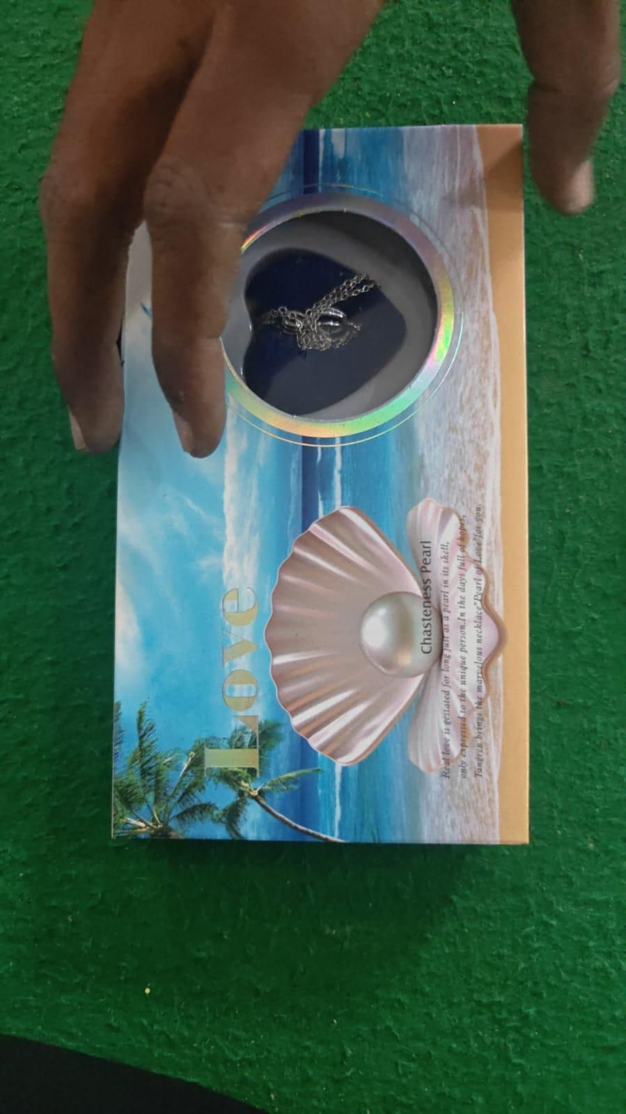 ✨ Real Pearl Oyster Necklace Set – Freshwater Surprise Pearl Pendant for Women (Ocean Love Edition)