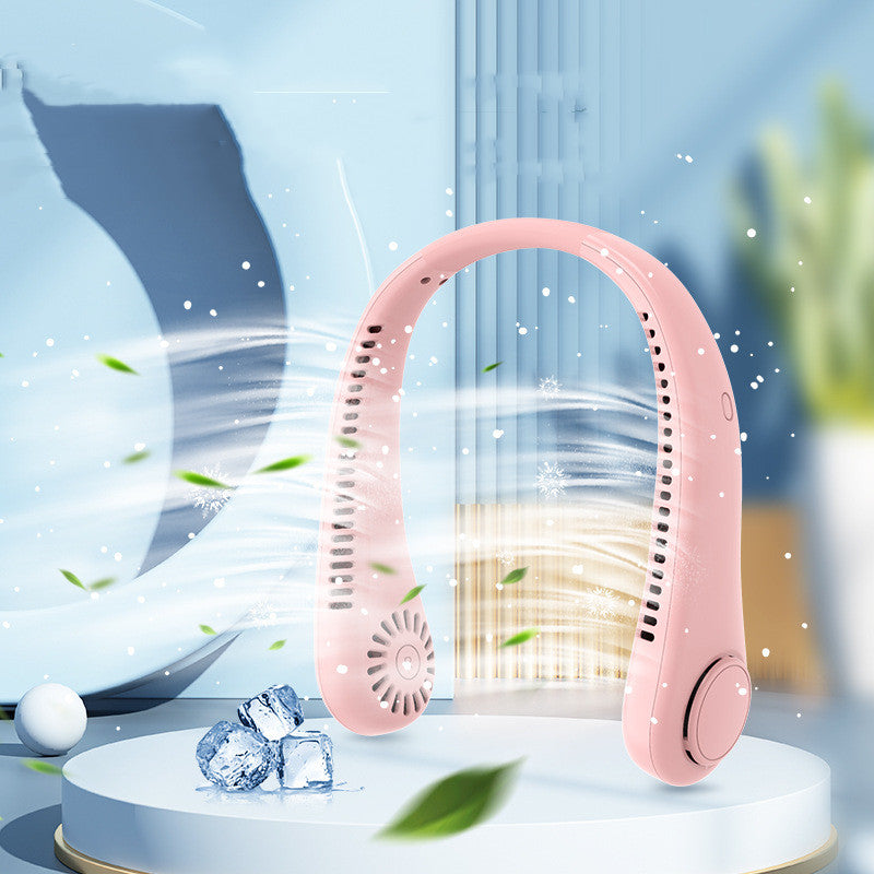 Rechargeable Neck Fan Hands Free USB Portable Bladeless Cooling Fan