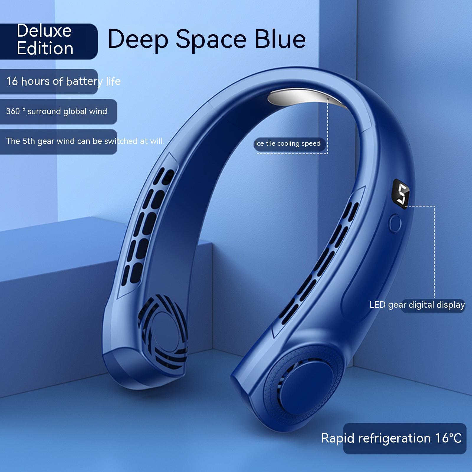 Portable Neck Fan USB Rechargeable Hands Free Hanging Cooling Fan Summer