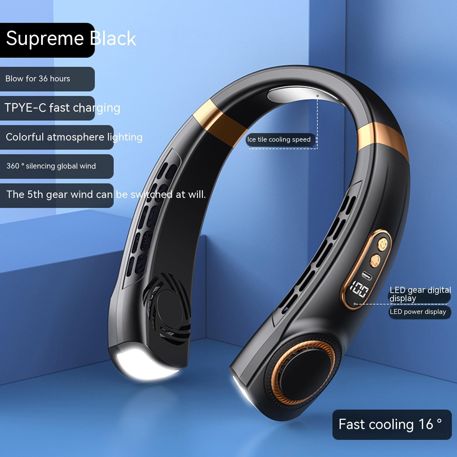 Portable Neck Fan USB Rechargeable Hands Free Hanging Cooling Fan Summer