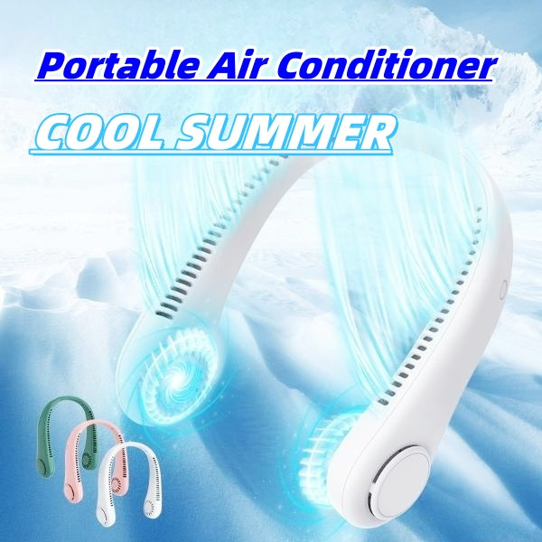 Rechargeable Neck Fan Hands Free USB Portable Bladeless Cooling Fan